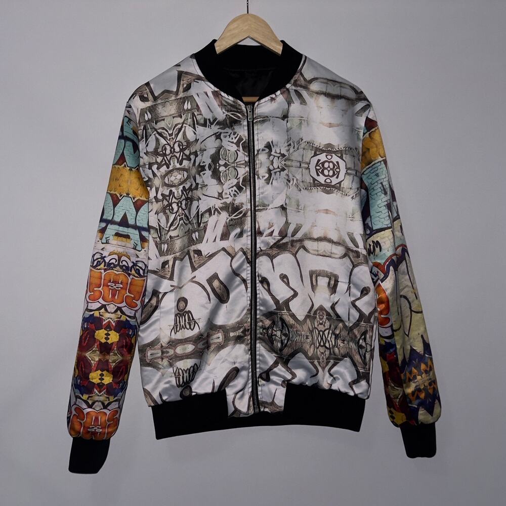 Graffiti Abstract Bomber women’s Jacket